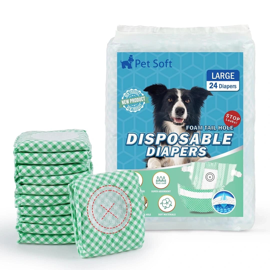 Outlet - Měkké jednorázové plenky pro psy Pet Soft, velikost L, 24 ks