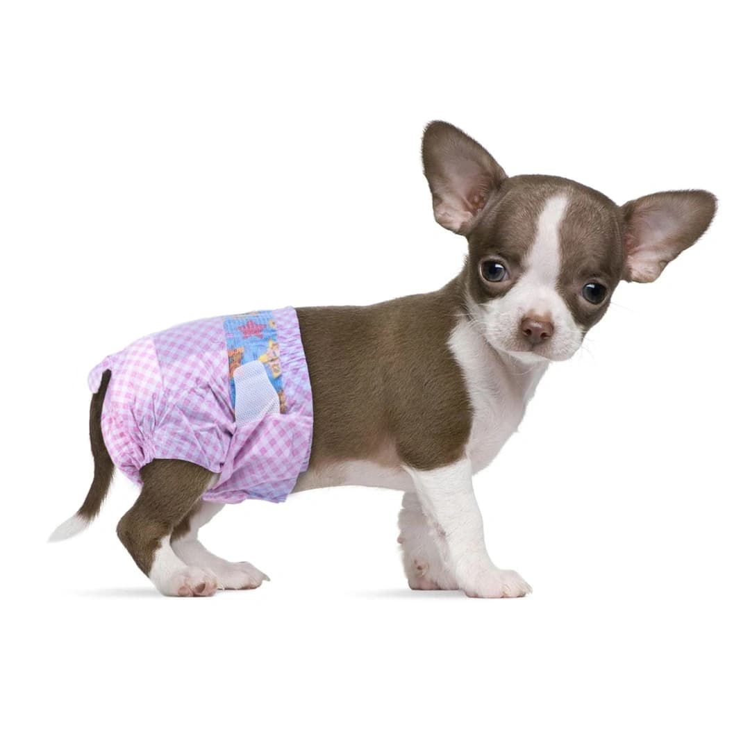 Outlet - Jednorázové plenky pro psy Flying Paws, růžové, velikost XXS