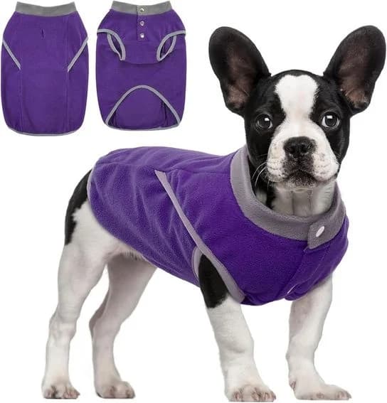 Katzinst fleece svetr pro psy, fialový, velikost M