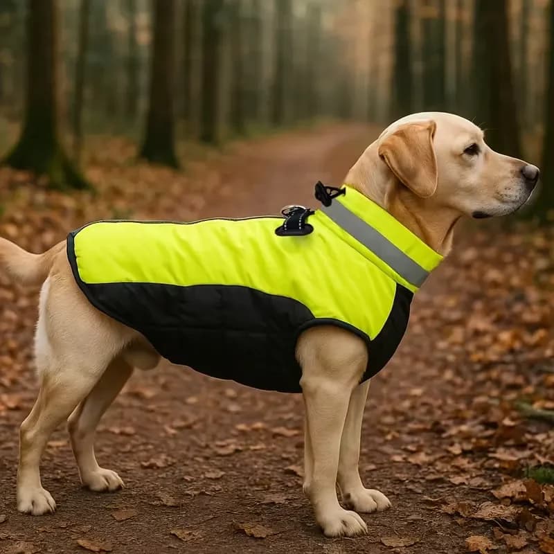 Zimní bunda pro psy – Teplá, voděodolná a reflexní