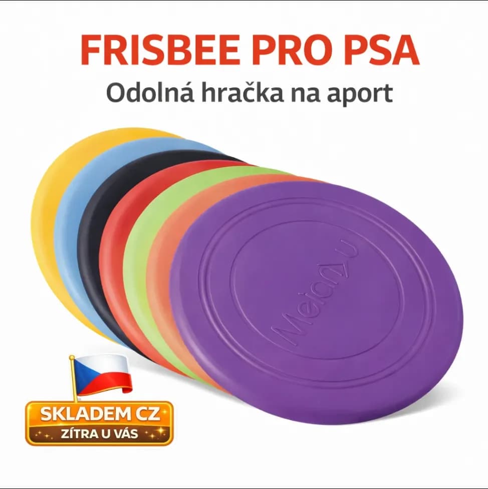 Létající talíř pro psy – odolný frisbee pro výcvik a hru se psem