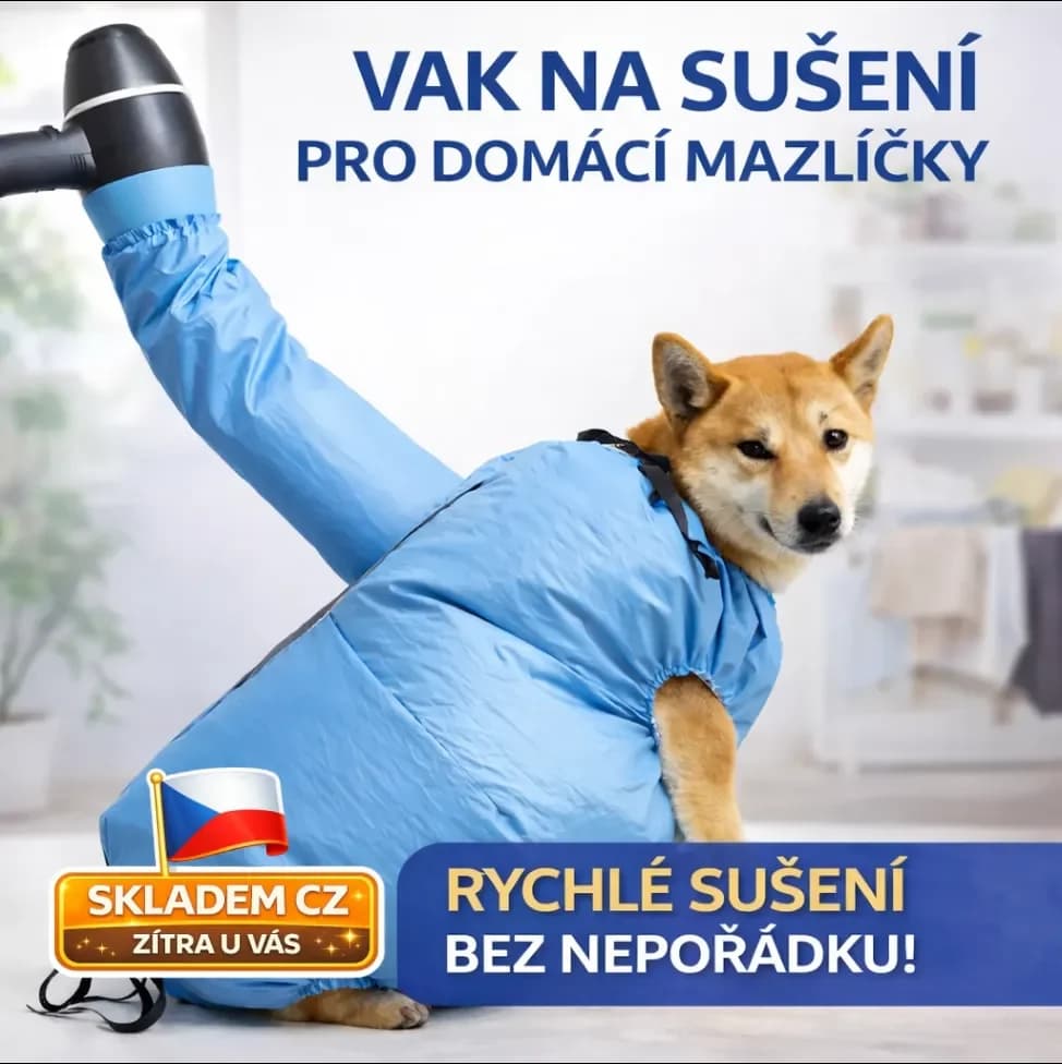 Sušicí vak pro psy – rychlé sušení psa po koupání