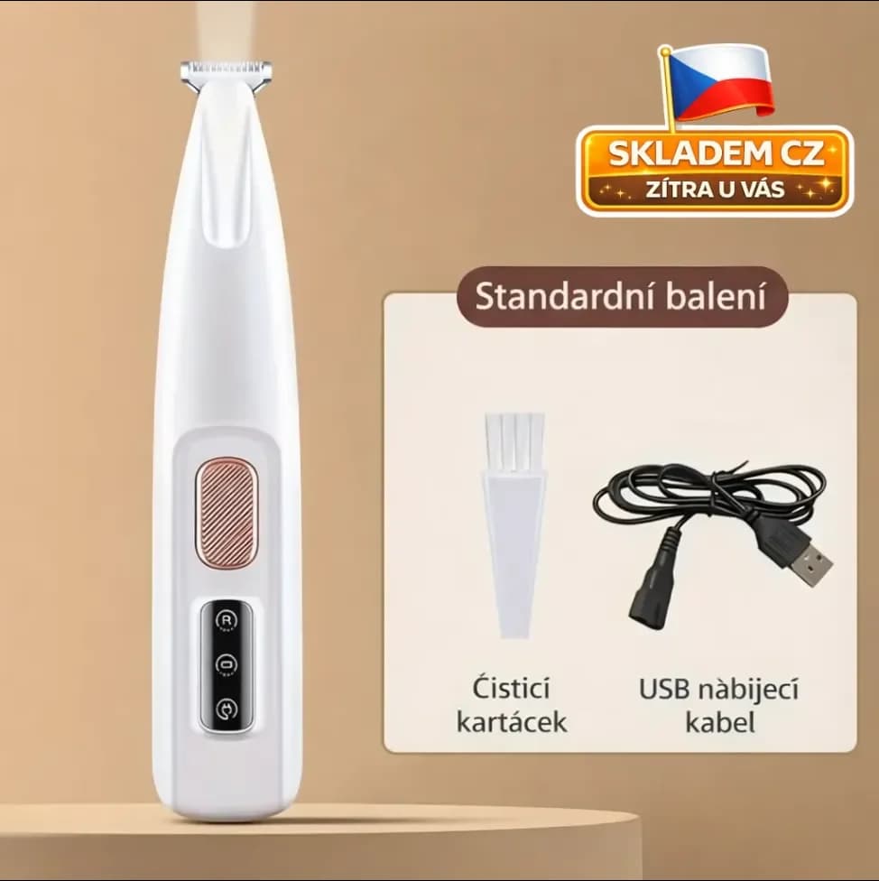 Elektrický zastřihovač tlapek pro psy a kočky s LED světlem